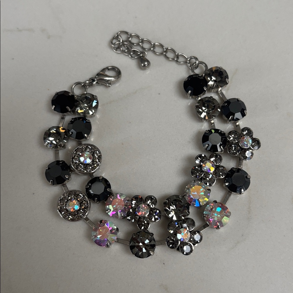 Vintage Crystal AB Bracelet with extender